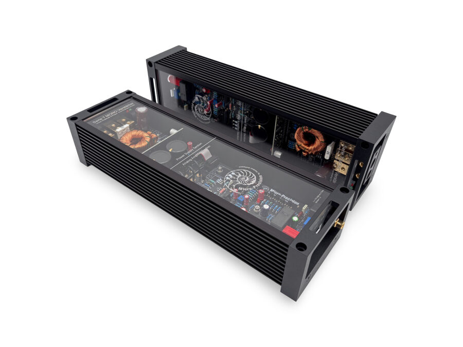 Micro-Precision Serie 7 Mono 單聲道後級擴大機兩台並列原廠產品照